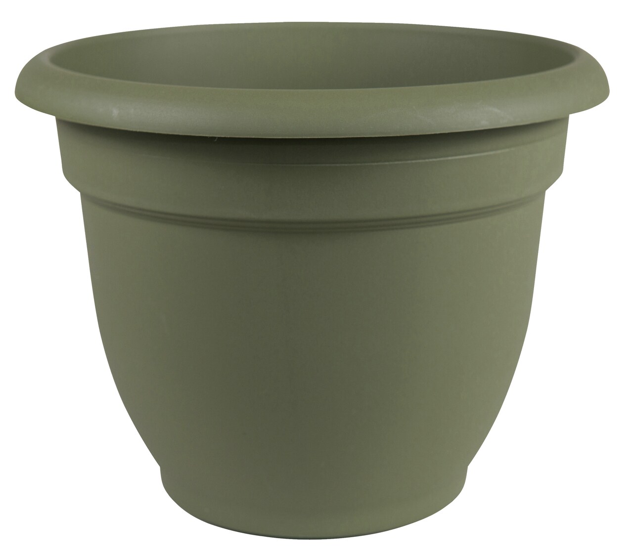 Bloem Ariana Pot Planter: 16" - Living Green - Durable Resin Pot, For Indoor and Outdoor Use, Gardening, Self Watering Disk Included, 6 Gallon Capacity